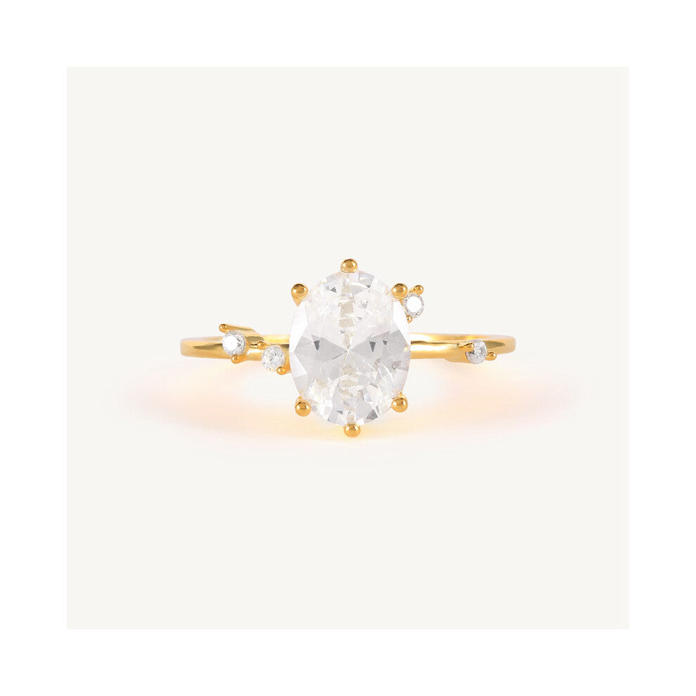 925 Silver Rings Colorful Crystal Wedding Ring For Women Lovers' Minimalist Engagement Bague Femme Fine Jewerly