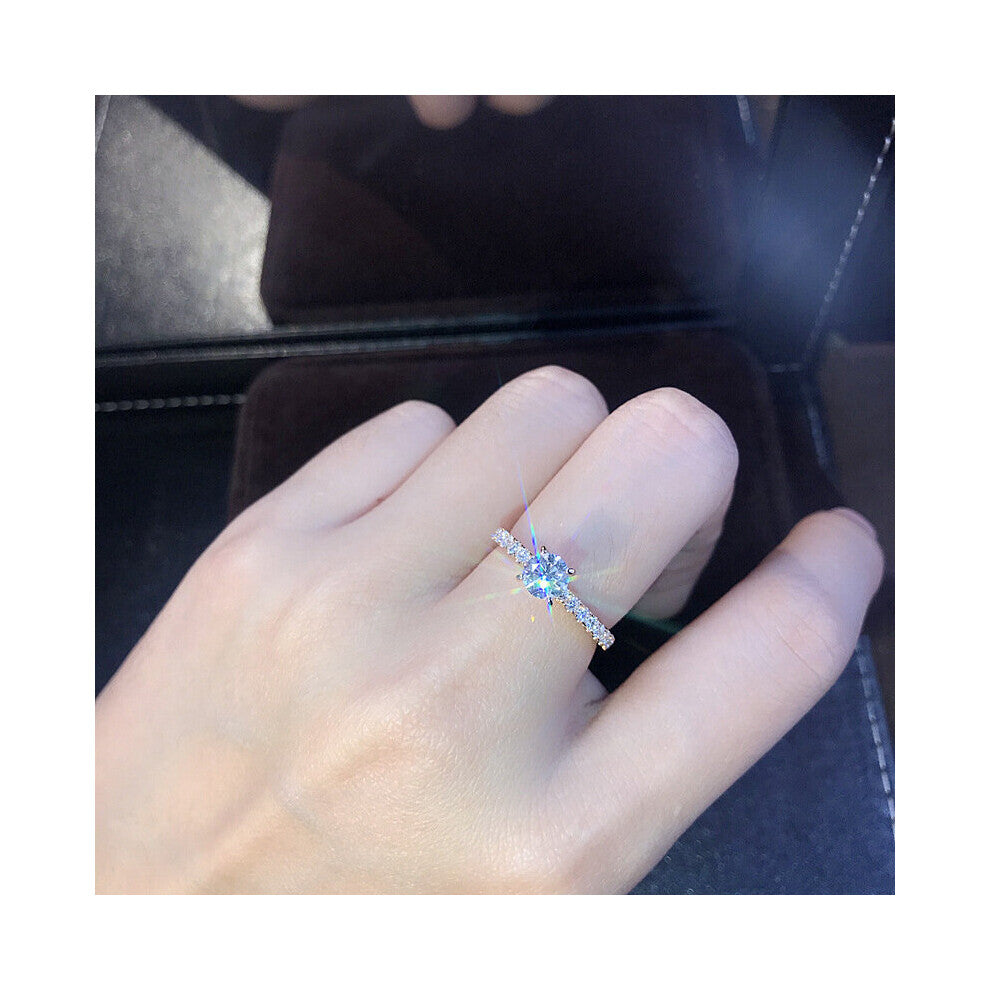 Crystal Zircon Engagement Claws Rings For Women Accessories Wedding Jewelry Gift Women Rings