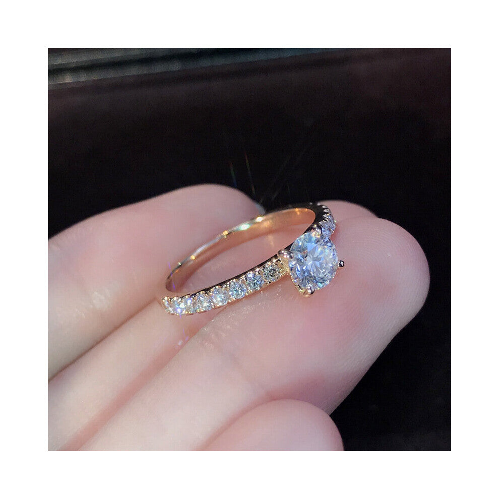 Crystal Zircon Engagement Claws Rings For Women Accessories Wedding Jewelry Gift Women Rings