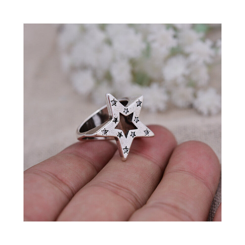 Arrival 30% Silver Plated Star Crystal Ladies Engagement Ring Jewelry Women Never Fade