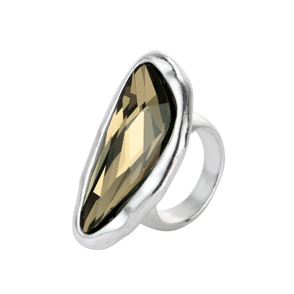 Anslow Jewelry Irregular Crystal Wedding Engagement Rings For Women Lady Love Couple Mothers' Accessories