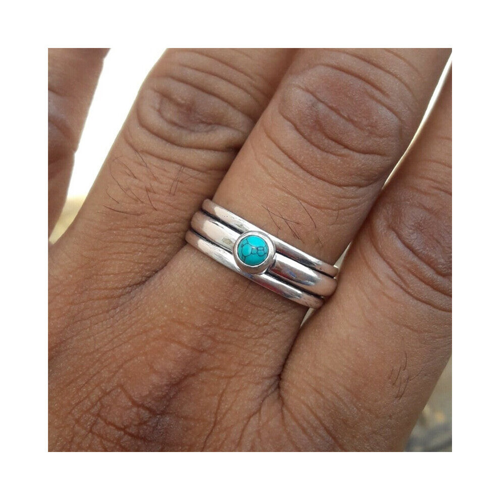 Noble Bohemian Woman stone Rings for women Vintage Engagement Party Rings wedding Jewelry