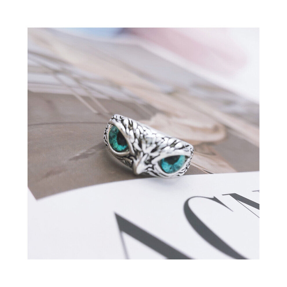 Tongue Twisting Frog Ring Green Eyes Frog Rings Men Women Silver Engagement Wedding Rings Jewelry