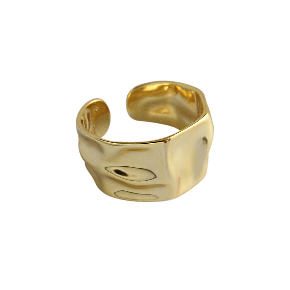 Silver Engagement Rings for Women Couple Irregular Geometric Jewelry