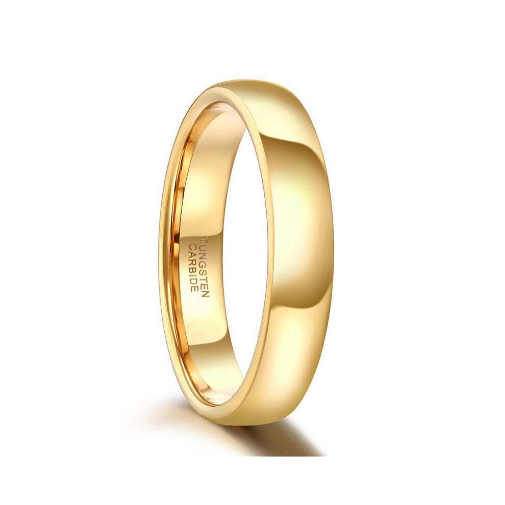 Tigrade Tungsten Ring Couple Men Women Classic Wedding Engagement Band 2-4-6-8mm Special Write Engraving Name-Logo