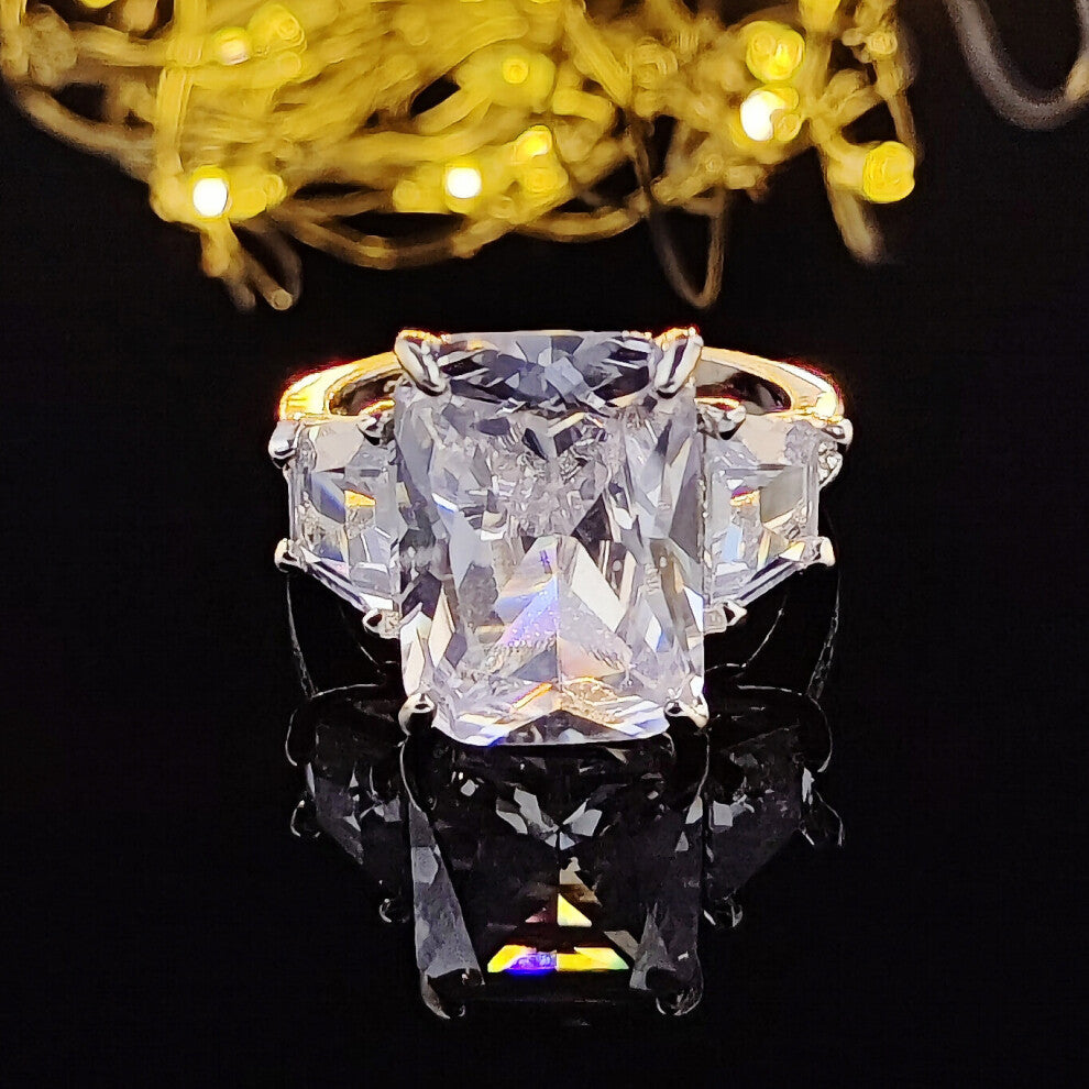 Arrival Rectangle Engagement Ring for Women Anniversary Gift Jewelry R7170