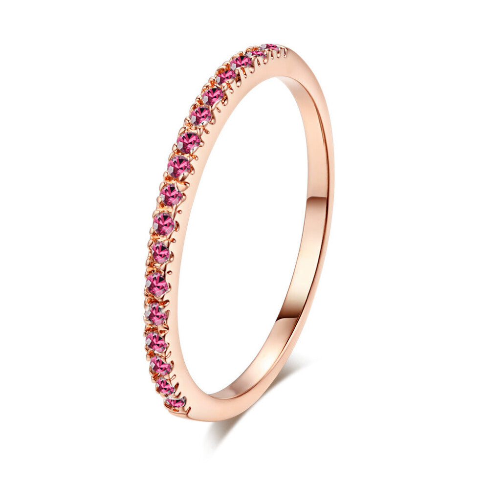 Thin Finger Rings For Women Accessories Dating Engagement Tiny Women's Dainty Ring Colorful Jewelry R132