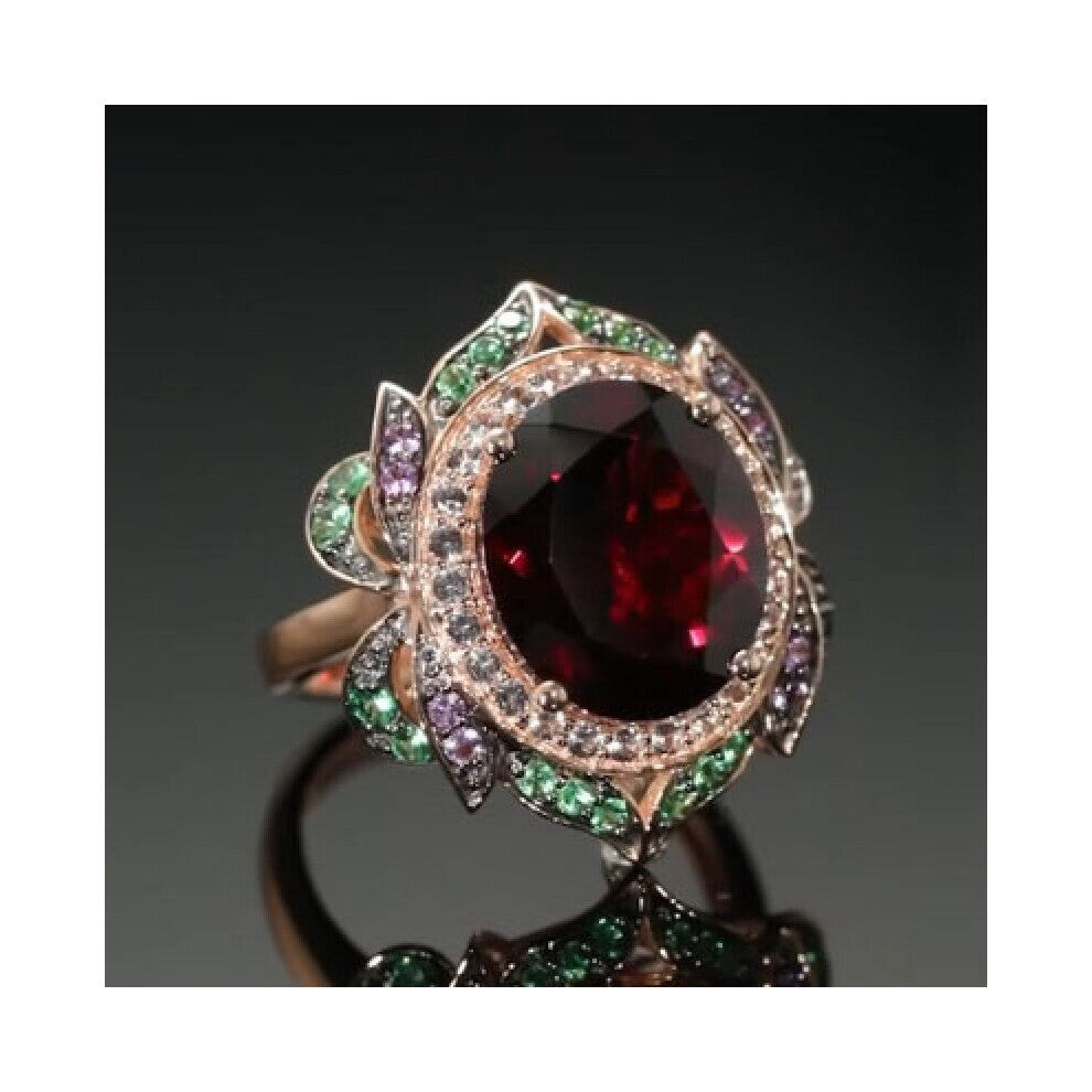 Ring Flower Ring Inlaid Ladies Necklace Party Jewelry Noble Exclusive Wedding Engagement Gift