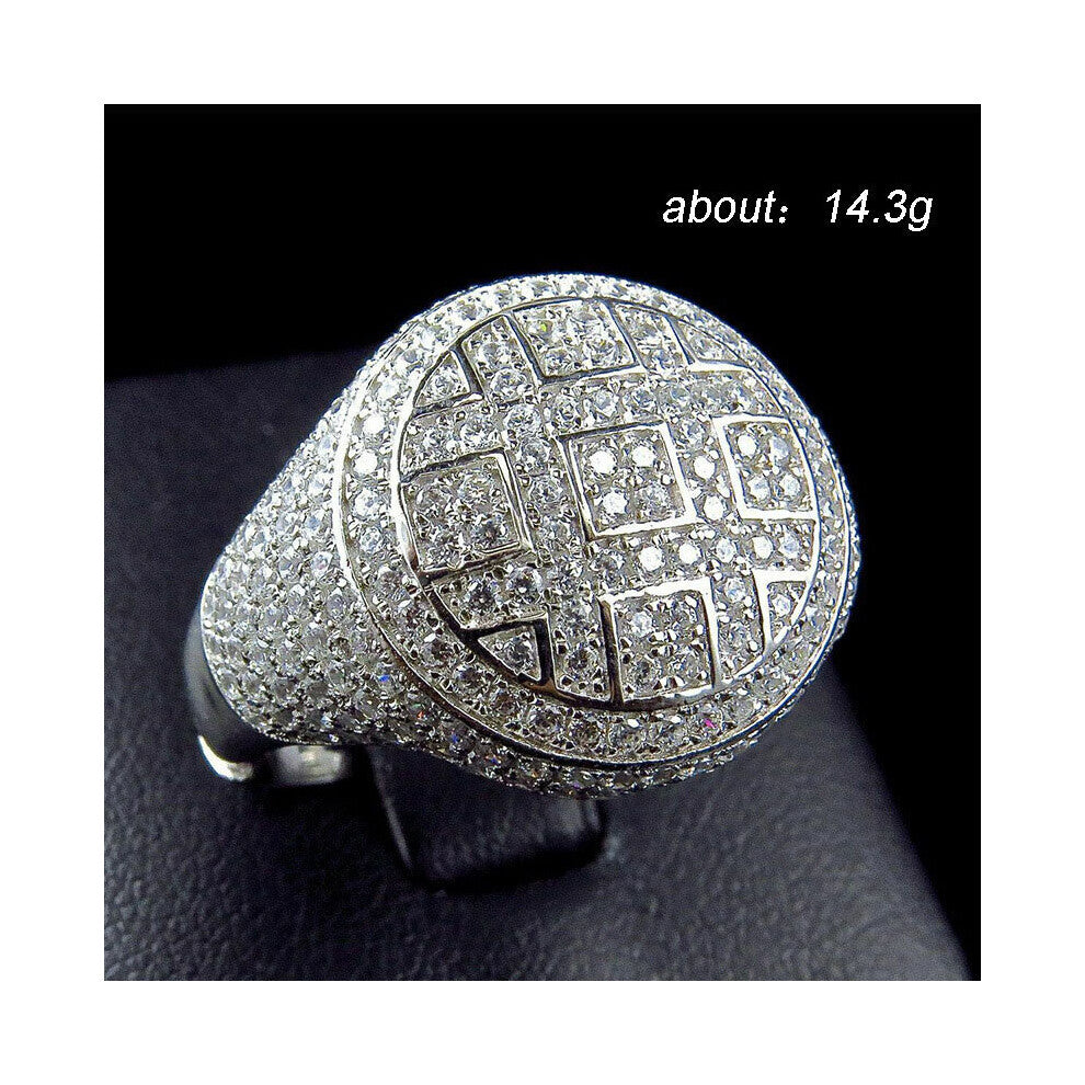 MFY Crystal CZ Ring For Women Men Hip Hop Full Crystal Engagement Ring Men Wedding Band Party Jewelry