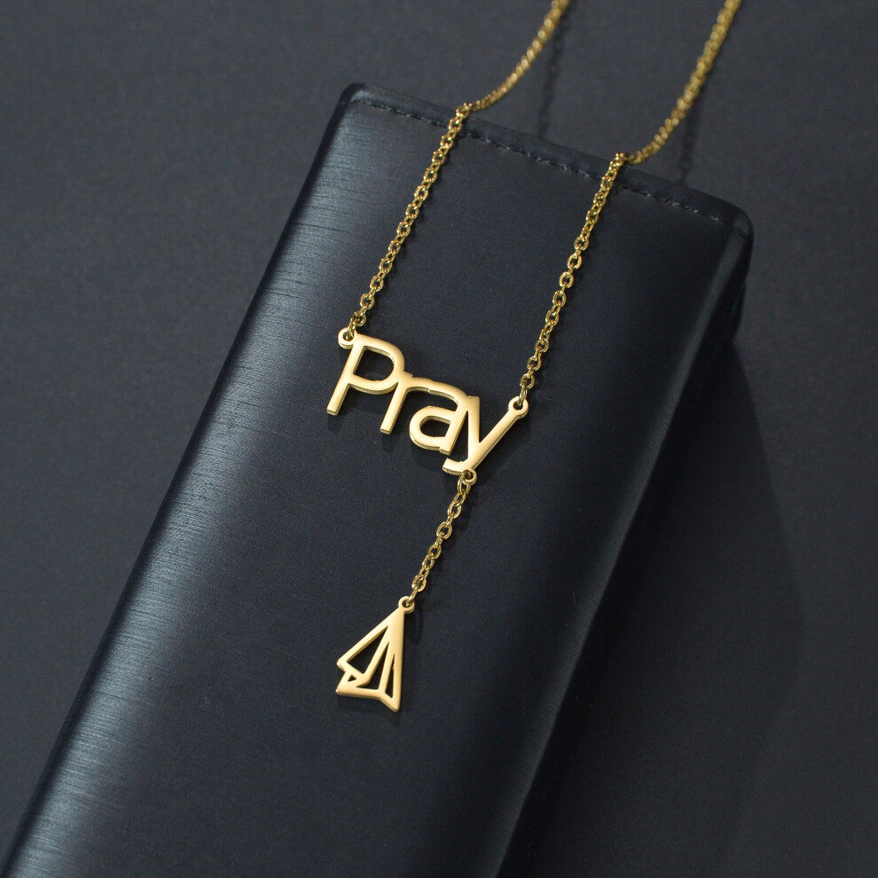 (Silver, 50cm) Atoztide Name Necklaces Personalized Letters Stainless Heart Butterfly Pendant?Chain for Women?Jewelry Gift