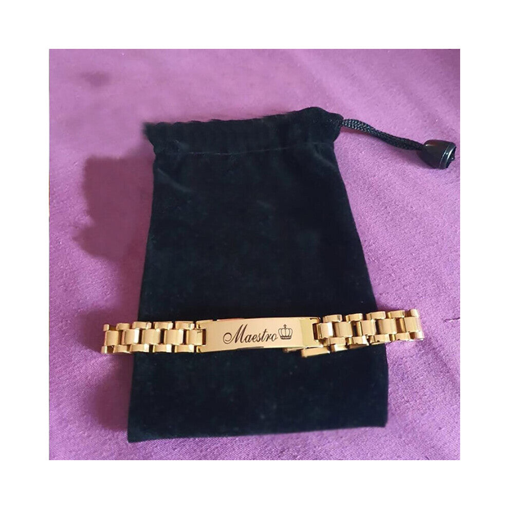 (White, 55cm) Name Necklaces For Men Stainless Steel Gothic Cuban Chain Chokers Nameplate Necklace Men Jewelry Bijoux Femme