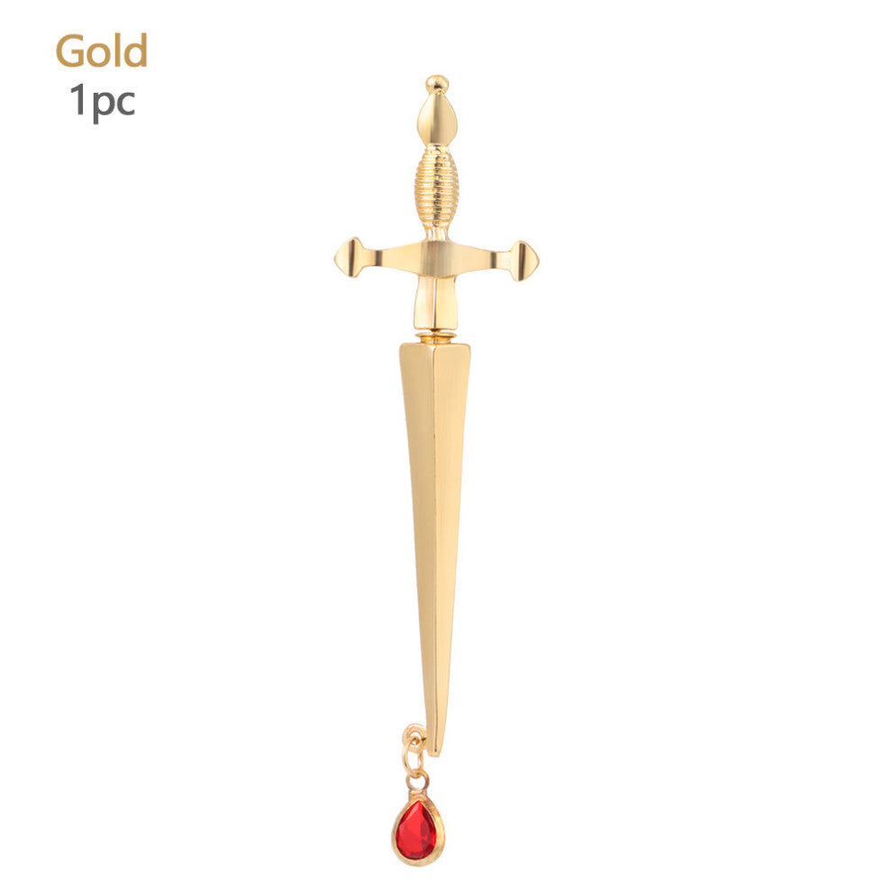 1Pc Vintage Sword Earrings Female Punk Ear Hoops Jewellery Novel Charm Women Men Gift Gothic Mystical Unique Earrin