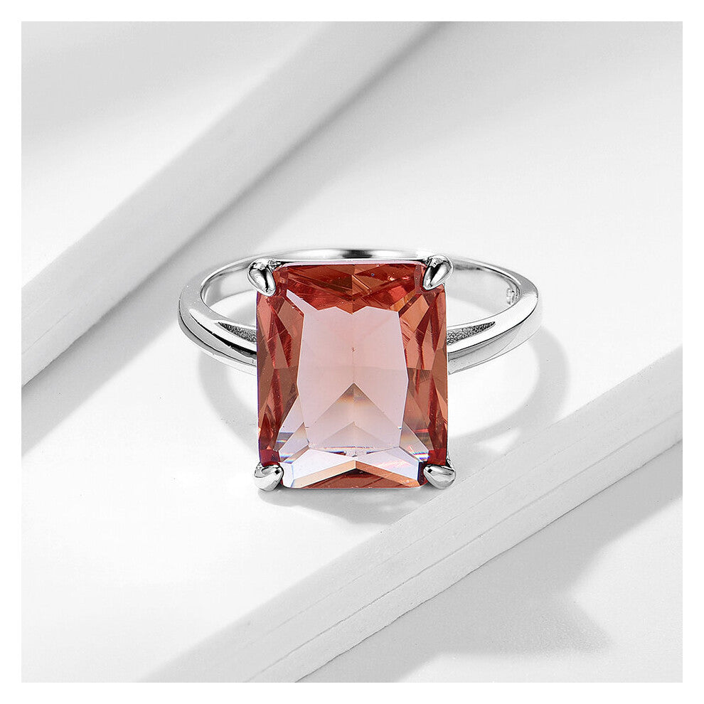 Kuololit Paraiba Gemstone Rings for Women Real 925 Sterling Silver Emerald Cutting Tourmaline Engagement Bride Jewelry