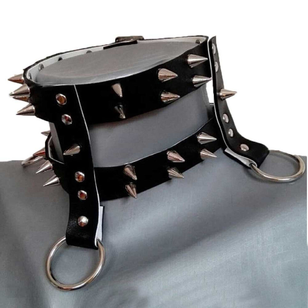 Women Men Punk Spike Stud Necklace PU Leather Rock Club Gothic Chokers Collar Goth Harajuku Anime Rivet Necklaces chain