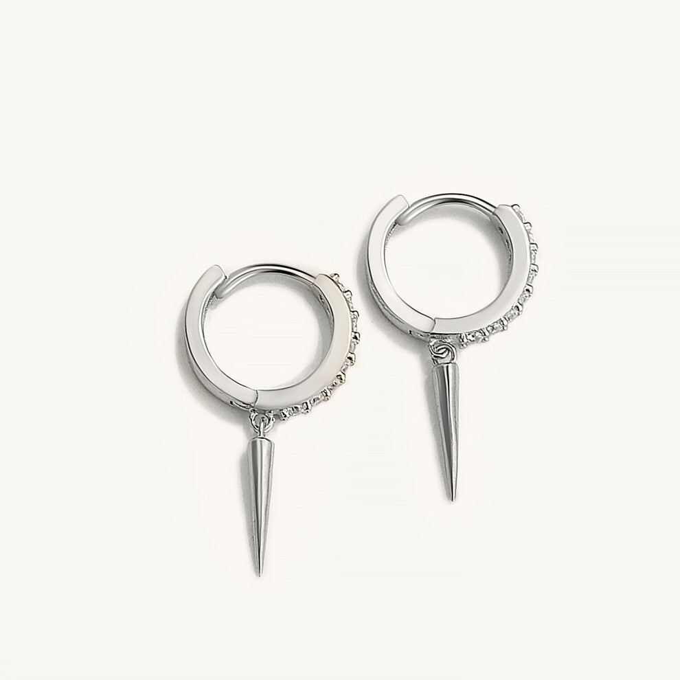 Cross Lightning Earrings For Women 925 Sterling Silver Earrings Hoops Bee Star Moon Pendiente Plata Piercing Jewelry