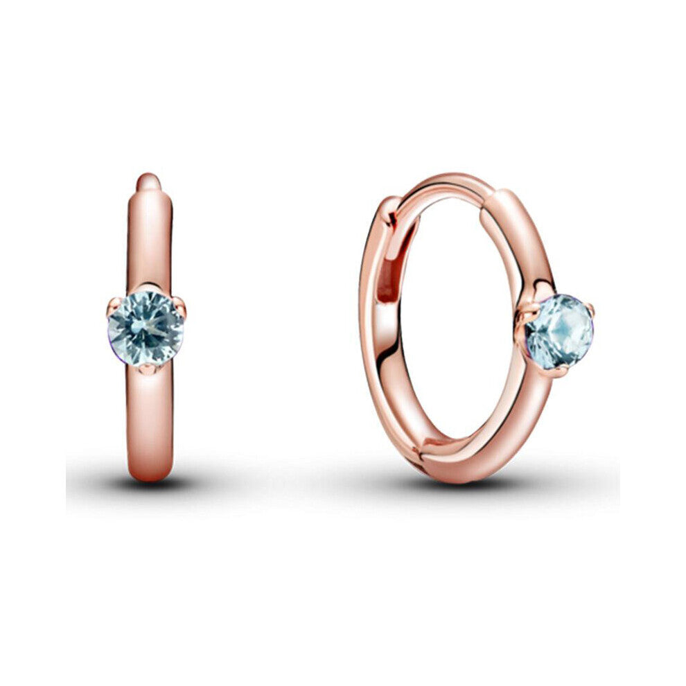 925 Sterling Silver Earring Alluring Heart String Silver Beads Twist Of Faith Hoops Earring For Women Jewelry Gift