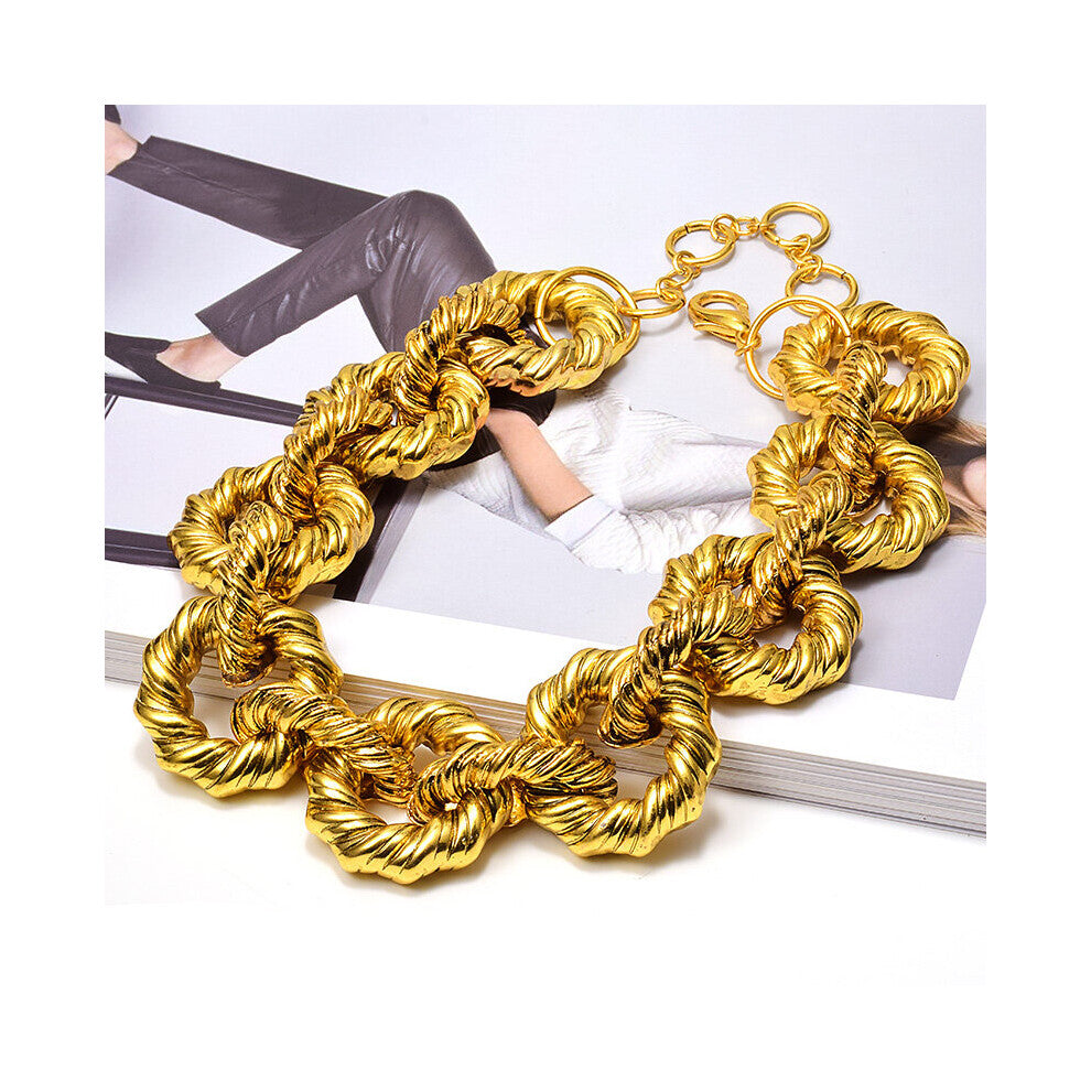 Arrival Statement Metal Hoops Necklace Fine Accessories For Women Exaggerated Necklaces