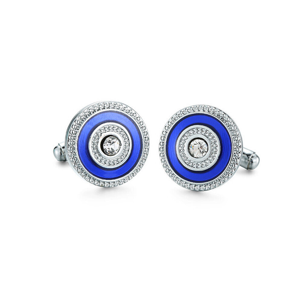 craft zircon crystal cufflinks, fashionable men's French shirt Cufflinks
