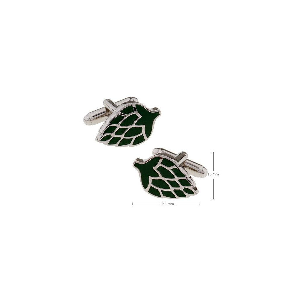 Men's Cuff Links beer Hop Green CUFFLINKS L1753