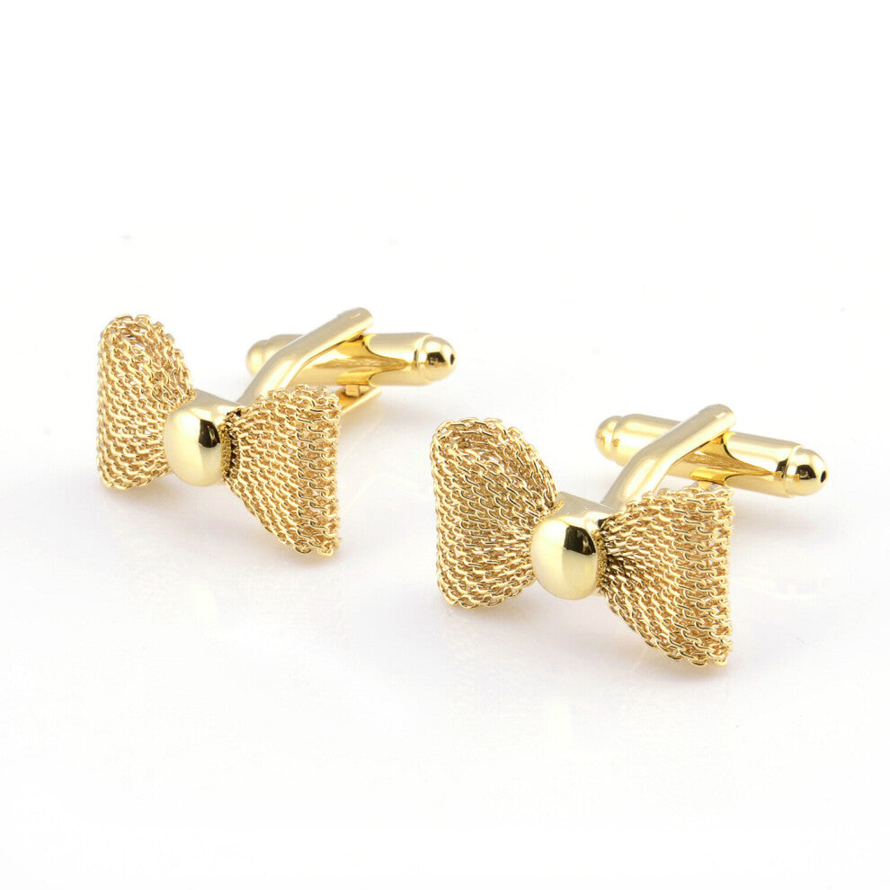 Metal Bow Cuff Links Sliver Business Party Shirts for Cufflinks High Jewelry Men Accessories