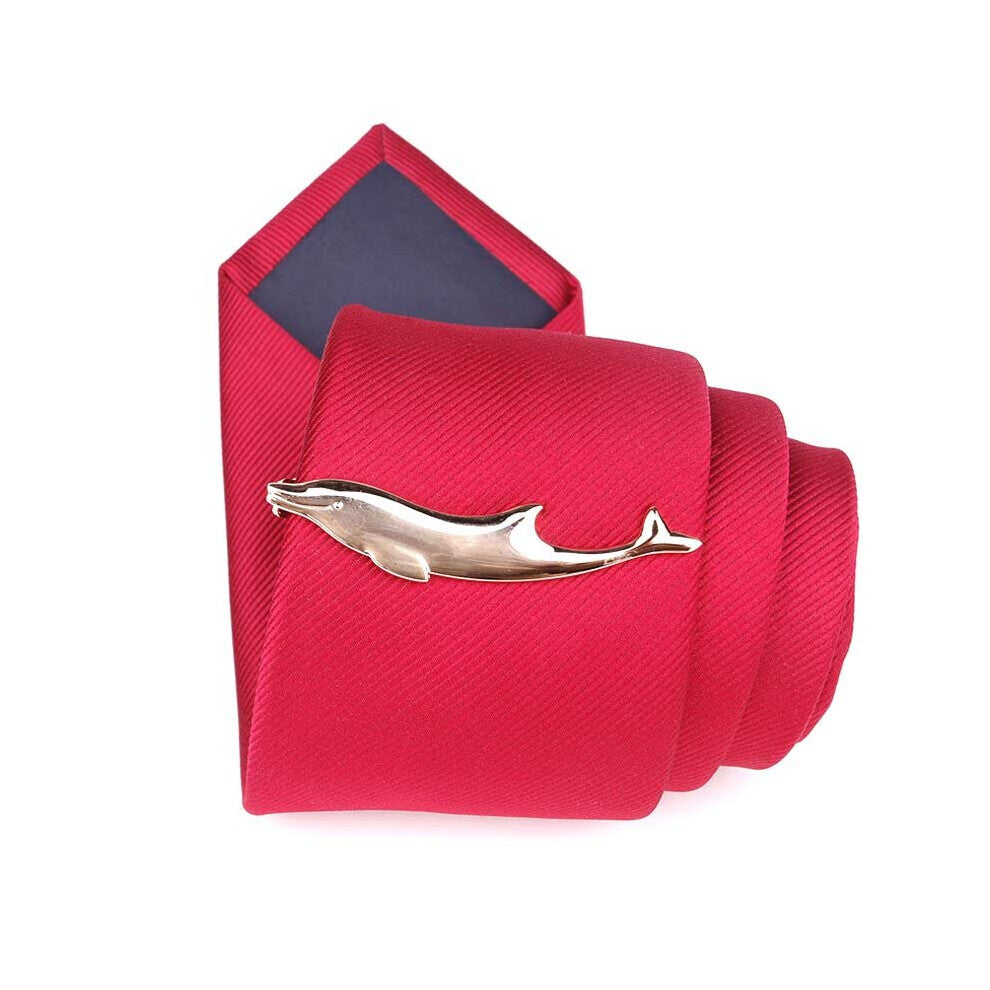 Men Alloy Metal Tie Clips Clasp Cufflinks Steamship Dolphin Airplane Tie Bar Wedding Party Jewelry Pin