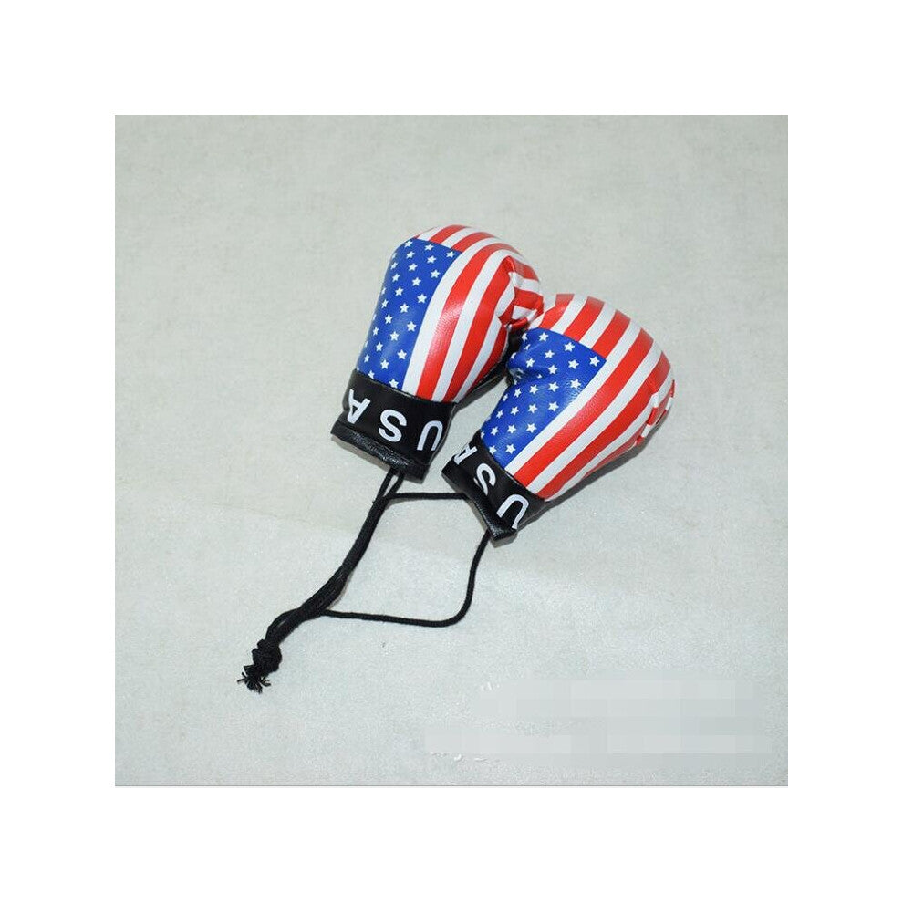 boxing gloves in the car mirror keychain Gloves Pendant Boxing Lobster Clasp Men and Women Car Keychain Gift