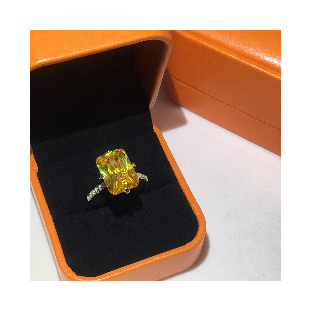 Female ring Filled Flower cut 6ct AAAAA Zircon cz Engagement Wedding Band Rings for women Bridal Jewelry