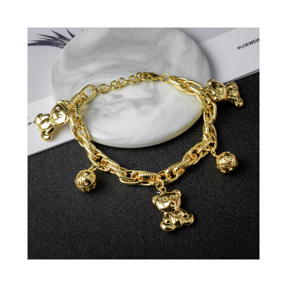 ZEADear Jewelry Teddy Bear Ball Charm Bracelets For Women Hand Chains Link Chain High For Engagement Gift