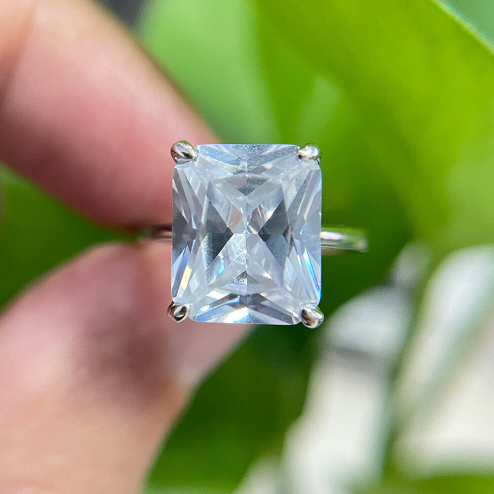 Kuololit Diaspore Sultanite Gemstone Rings for Women Real 925 Sterling Silver Emerald Cutting Engagement Promise Fine Jewelry