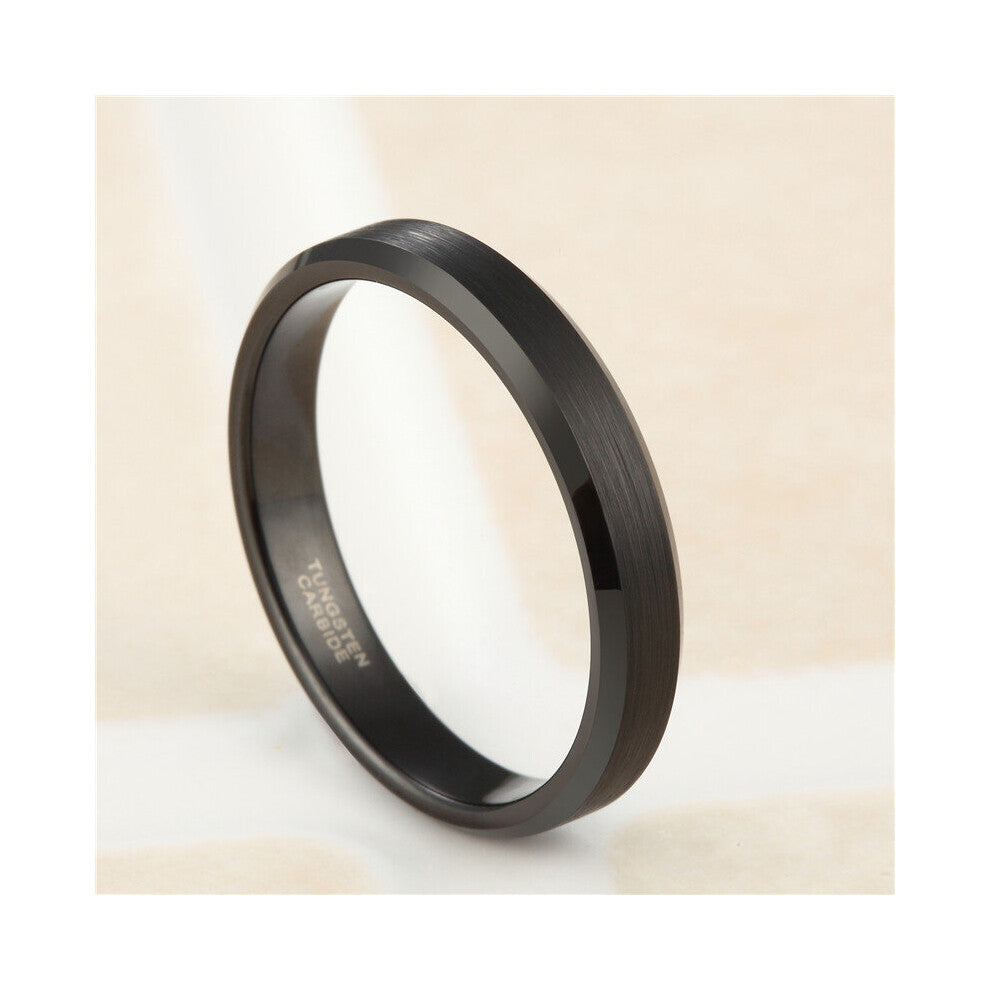 4-6-8-mm Tungsten Carbide Ring Men Brushed Silver Wedding Band Women Engagement Rings For Male Jewelry