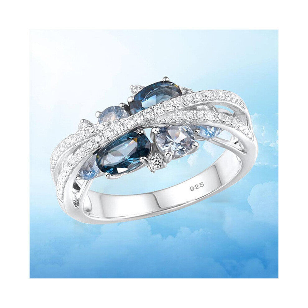 Women's Zircon Ring Wedding Jewelry Rings for Women Wedding Ring Couple Engagement Anniversary Gift