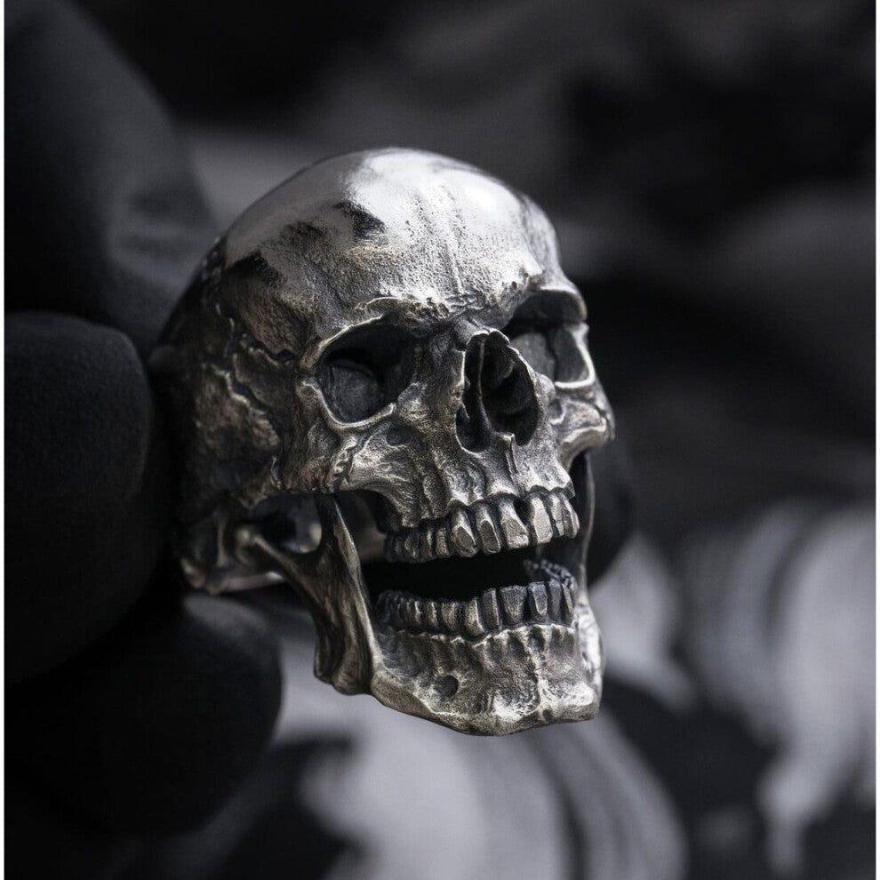 Gothic Men's Skull Ring 316L Stainless Steel Ring Motorcycle Band Biker Party Jewelry Male Bijoux