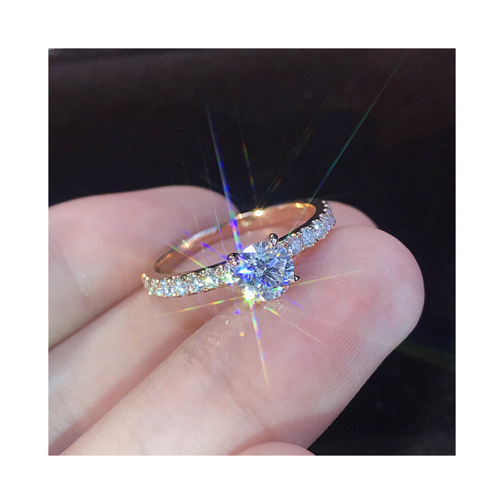 Claws Crystal Zircon Engagement Rings For Women Female Wedding Jewelry Accessories Gift Women Rings