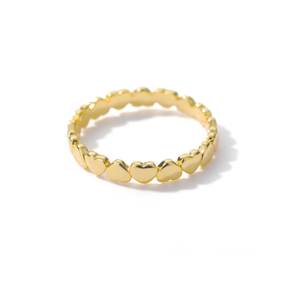 Stainless Steel Heart Rings For Women Propose Engagement Wedding Ring Vintage Jewelry Anillos Gift