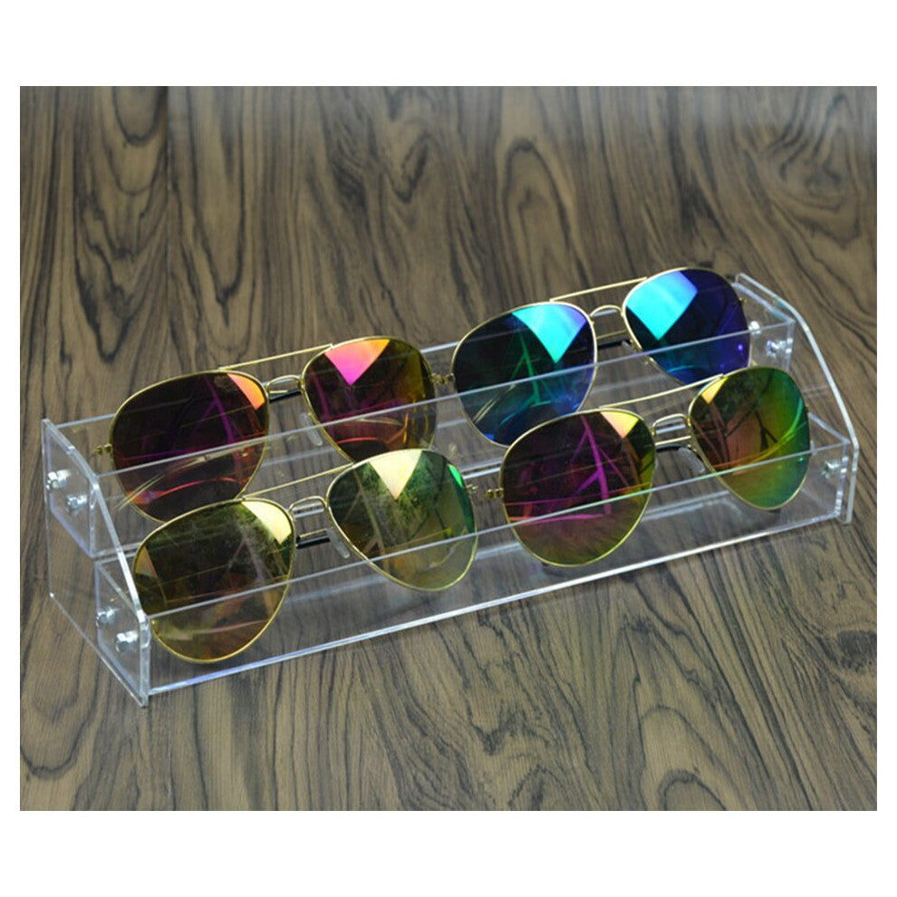 Layers Jewelry Organizer Acrylic Stand Nail Polish Shelf Eyeglass Glasses Frame Rack Display Sunglass Women Storage Box