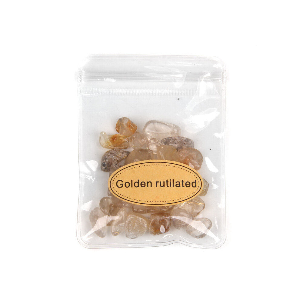 20g-bag 5-8MM Natural Reiki Stone Chips Citrines Amethysts Irregular Gravel Specimen Stone For Home Aquarium Decoration