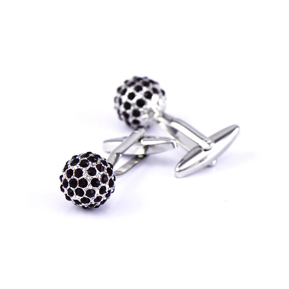 1 Pairs Dark Purple Sleeve Nails Men's Shirt Cufflinks Buttons Jewelry Clothing Accessories