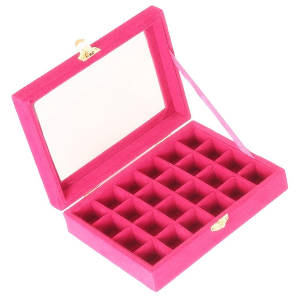 Jewelry Display Rings Display Compartments Cufflinks Storage Box