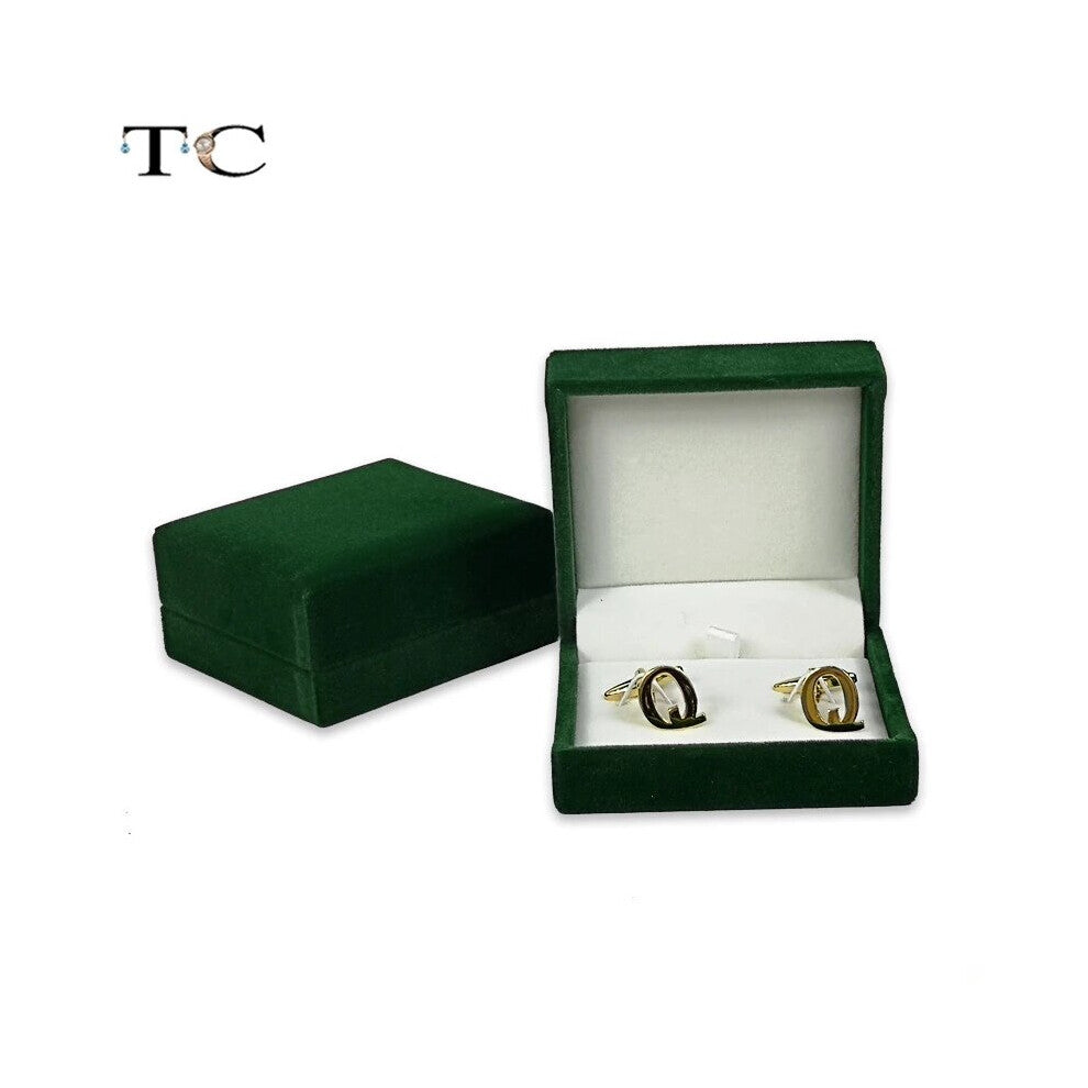 High Cufflinks Box Green Jewelry Box Cufflinks Storage Container Wholesales Box