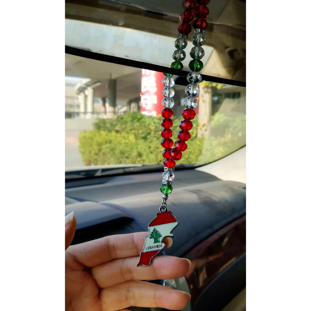 Lebanon Necklace Refrigerator Magnets Home-Office Hanging Liban Flag Lebanese Bracelet Car Sticker Phone Case Rosary