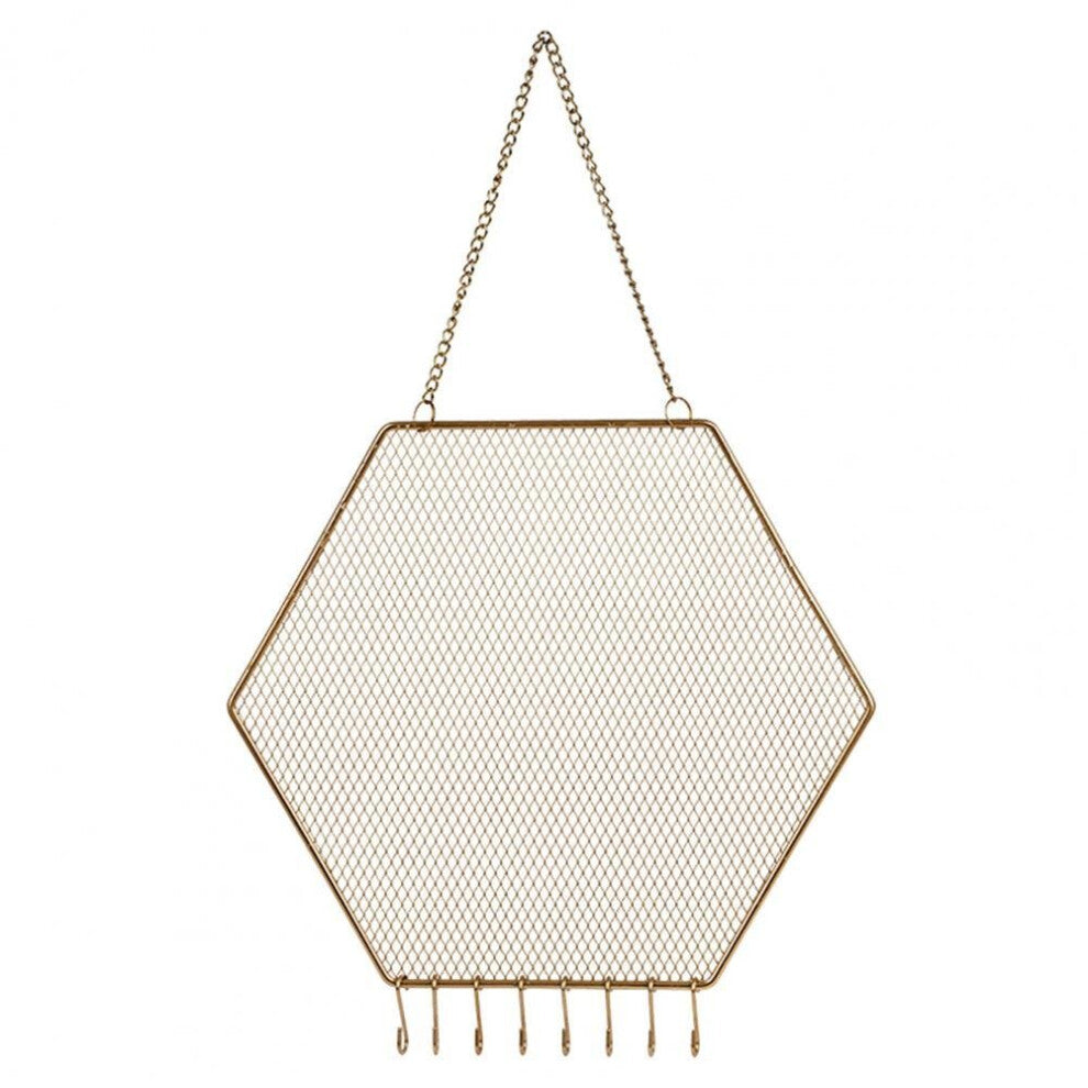 Display Rack Rhombic-shaped Grid Large Capacity Metal Multi-functional Earring Studs Necklaces Bracelets Storage Rack Household