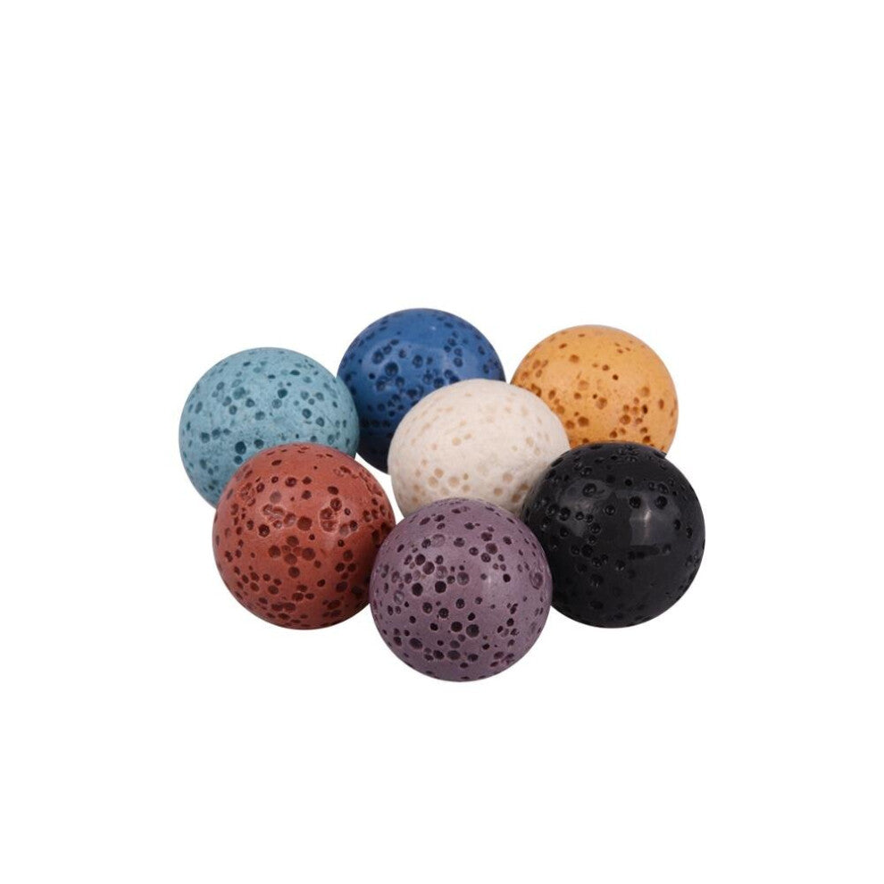 EUDORA 12mm-14mm-16mm-18mm-20mm Volcanic Stone Ball Jewelry Accessories for Aromatherapy Lock Cage Necklace-Bangle-Earrings HF00