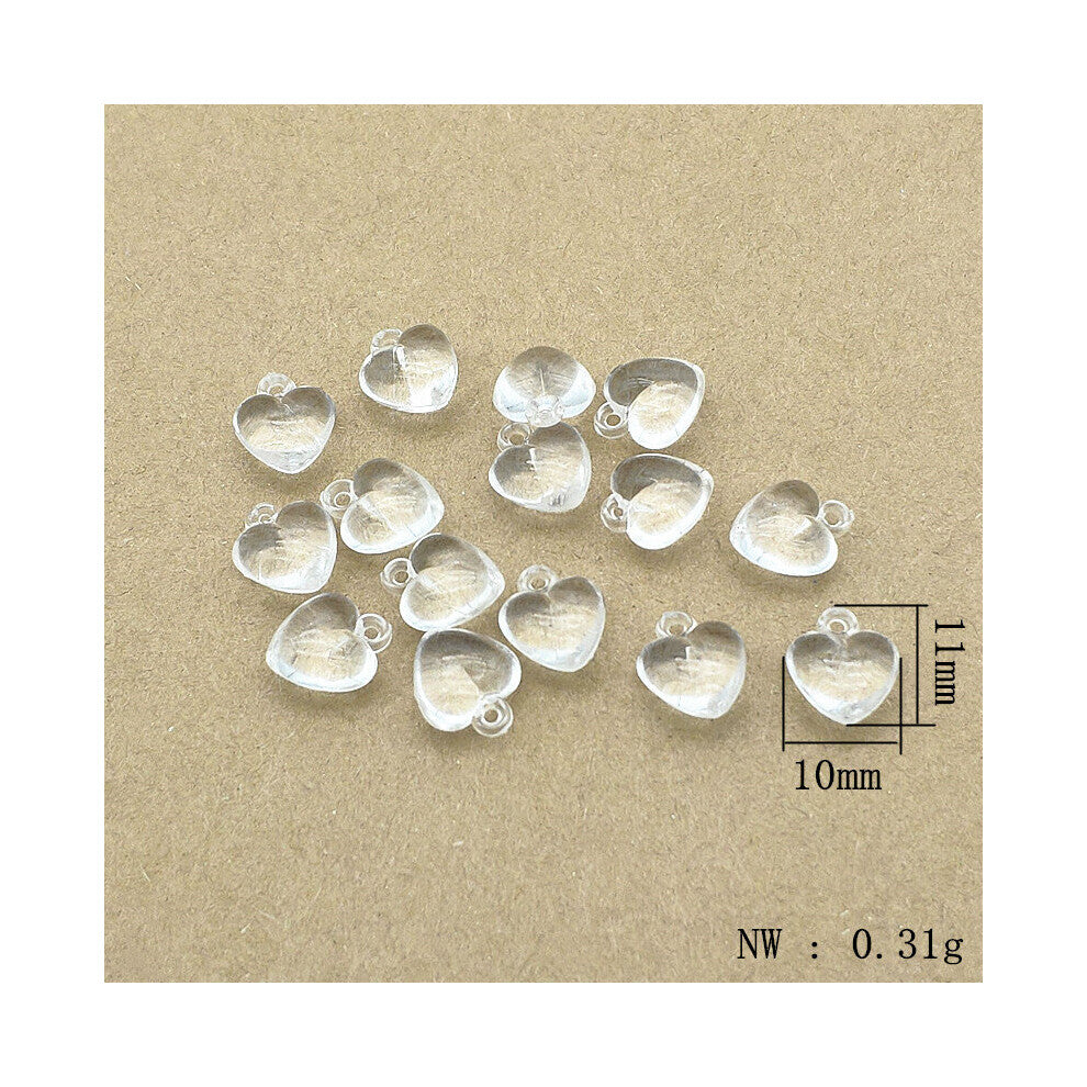 Arrival! Clear Acrylic Heart Shape Charm Beads for Necklace-Earring DIY Parts,Jewelry Accessories Findings