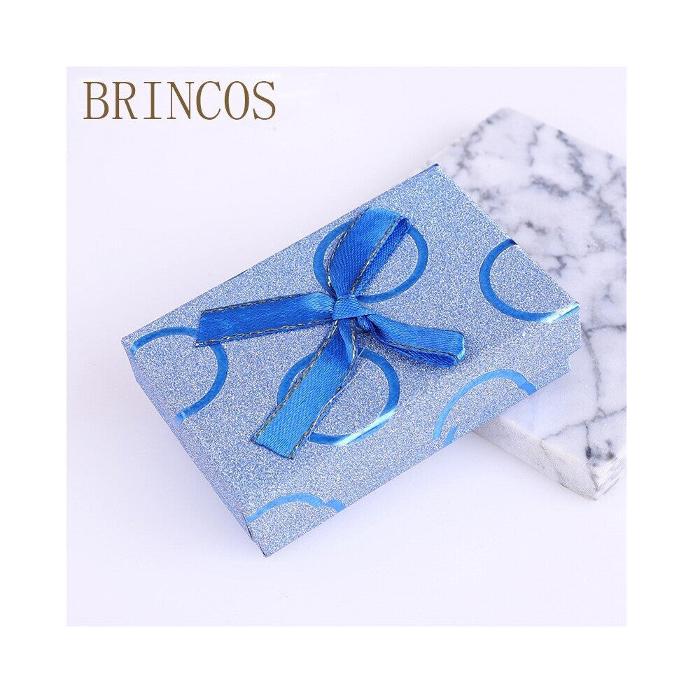 Square jewelry box organizer Engagement Ring For Earrings Necklace Bracelet Display Holder red navy