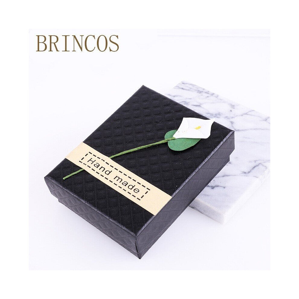 Square Jewelry Organizer Box Engagement Ring Earrings Necklace Bracelet Display Holder Red