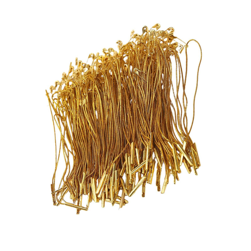 100Pcs Tag Rope Garment Tags Label Cord Attachment Clothing Labels Hang Rope Buckle for Clothes Toys Package Shoes Luggage