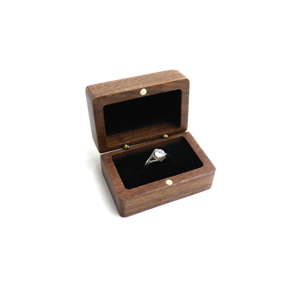 Engagement Anniversary Personalized Name Date for Wedding Ceremony Ring Earring Jewelry Storage Packaging Holder Boxes Case