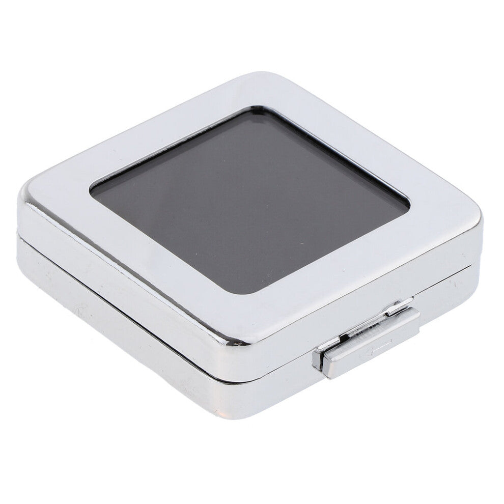 Metal Wedding Proposal Engagement Box Constructed of Metal and Velvet for Rings Diamond Earrings Necklaces Jewelry Display