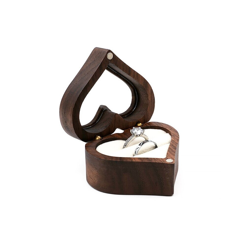 Ring Storage Box Wooden Box Proposal Engagement Wedding Ceremony Birthday Gift