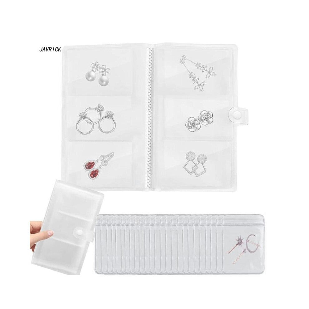 517F Jewelry Storage Bags Jewelry Storage Albums Transparent Jewelry Storage Books for Necklace Bracelet Rings